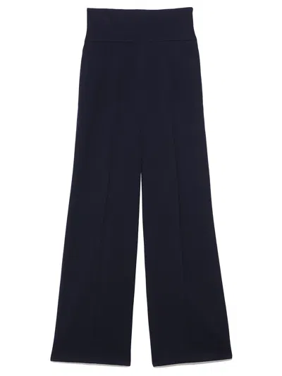 Snidel Sustainable High Waisted Wide Leg Pants In Blue