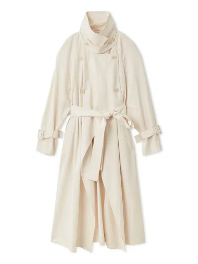 Snidel Sustainable Layered Cape Trench Coat In Neutral