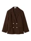 Snidel Sustainable Metal Button Tailored Jacket In Brown