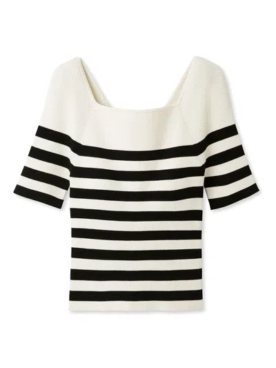 Snidel Sustainable Ribbon Backless Knit Tops In Multi