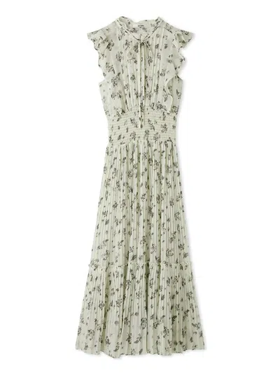 Snidel Sustainable Ruffle Maxi Dress In Mint