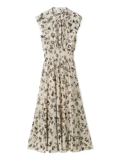 Snidel Sustainable Ruffle-detail Dress In Gray