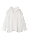 Snidel Sustainable Sheer Shirt In White