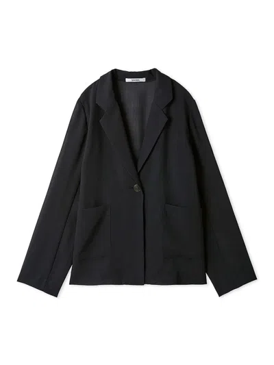 Snidel Sustainable Sheer Shirt Jacket In Blue