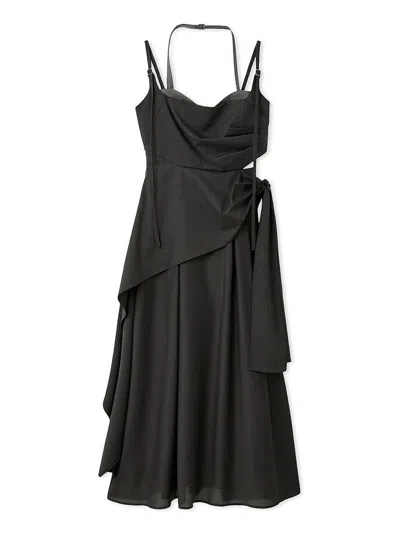 Snidel Switching Cami Dress In Black