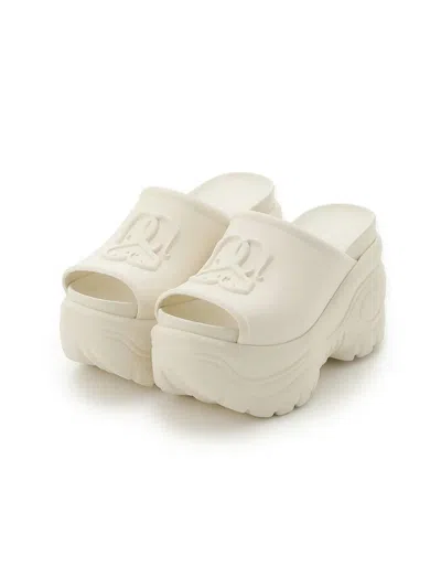 Snidel Trendy Thick Sole Slip-on Clogs In White