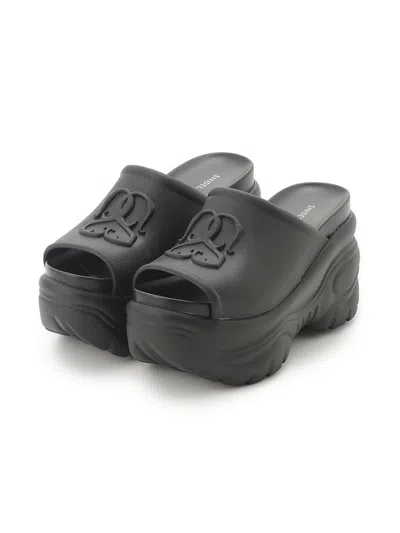 Snidel Trendy Thick Sole Slip-on Clogs In Black