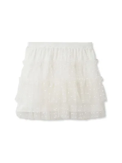 Snidel Tulle Mini Skirt Shorts In White