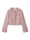 Snidel Tweed Jacket In Pink