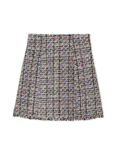 Snidel Tweed Skort In Gray