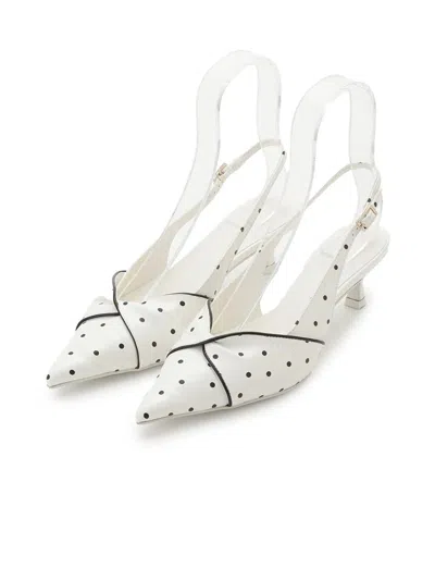 Snidel Twist Bow Pumps In White