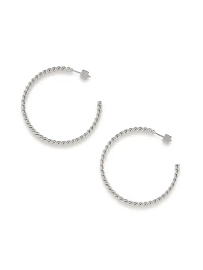 Snidel Twisted Hoop Earrings