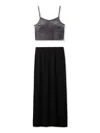 Snidel Velour Cami & Maxi Skirt Coordinates Set In Multi