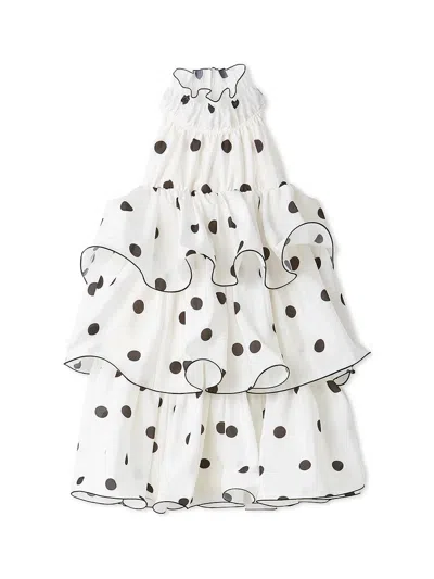Snidel Volume Airy Mini Dress In White