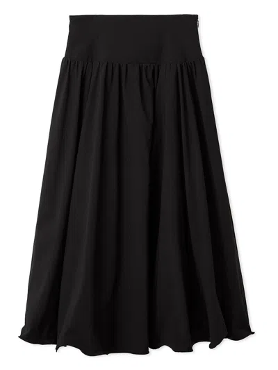 Snidel Volume Taffeta Long Skirt In Multi