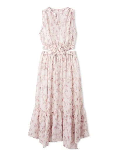 Snidel Washable Sleeveless Tiered Dress In Pink