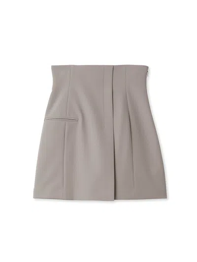 Snidel Wrap Skirt In Gray