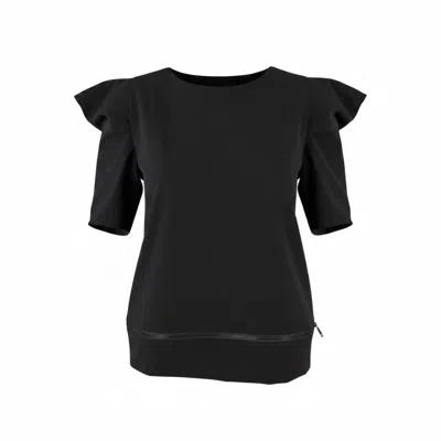 Snider Women's Black Deconstructed Top