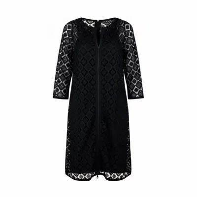 Snider Women's Black Diamond Lace Dress Topper