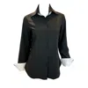 Snider Women's Black Swan Long Sleeve Shirt In Black