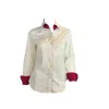 Snider Women's Medano L/s Button Up Shirt In Pink/white