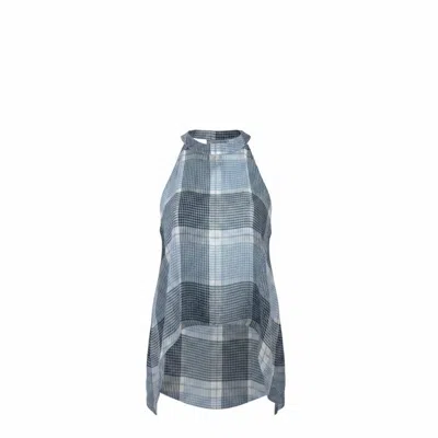 Snider Women's Plaid Angle Top In Brown