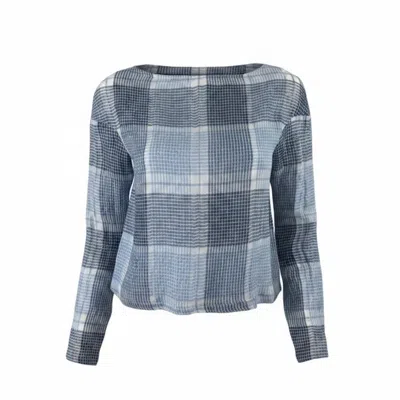Snider Women's Plaid Drawstring Top In Multi