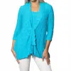 Sno Skins Dreamcatcher Tie Cardigan In Turquoise In Blue