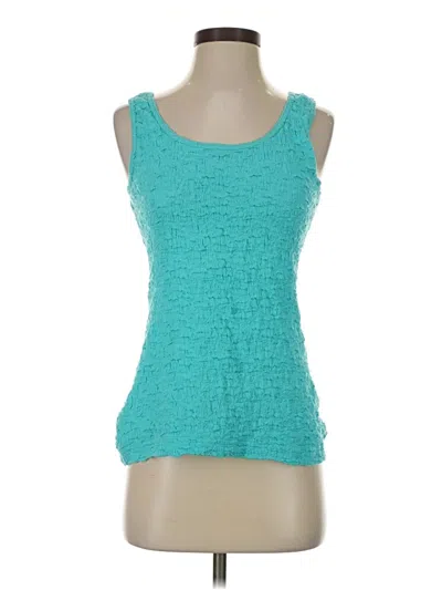 Pre-owned Sno Skins Tank Top Teal Strapless Neckline Tops