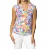 Sno Skins Viscose Sleeveless Tank Top In Antiquity In Multi