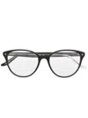 Snob Chicca Round-frame Glasses In Black