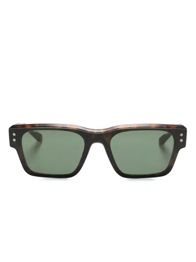 Snob Giuan Mari Square-frame Glasses In Brown