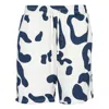 Snob Love Men's Blue / White Dalmatian Printed Sorts - Blue & White In Blue/white