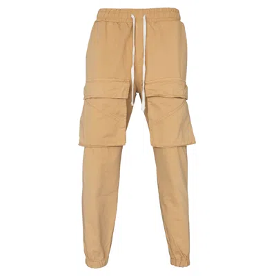 Snob Love Men's Brown Cargo Trousers Camel