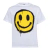 Snob Love Men's Cotton T-shirt - Happy White In White