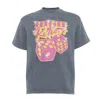 Snob Love Men's Cotton Tshirt - Dice Grey 2 In Gray
