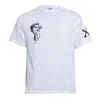 Snob Love Men's Cotton Tshirt - Face White In White