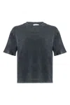 Snob Love Men's Cotton Washed Vintage Tee Loose T-shirt - Black In Black