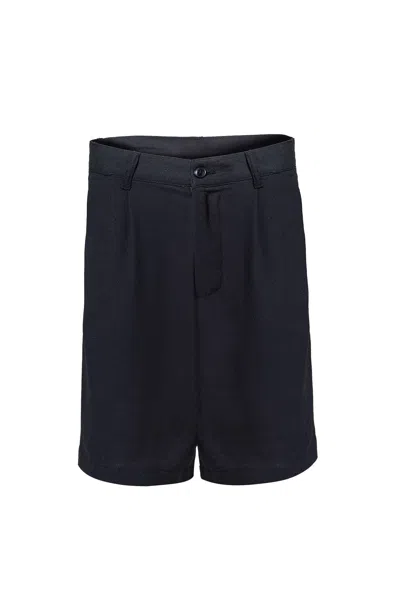 Snob Love Men's Linen Black Short - Black