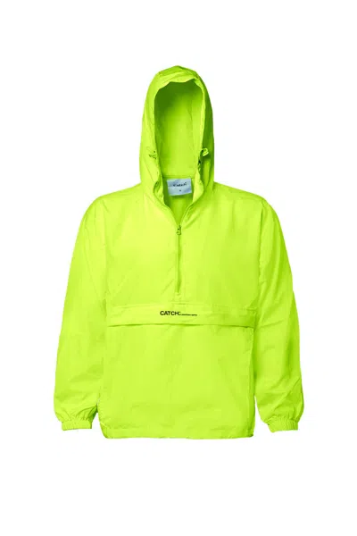 Snob Love Men's Rain Hoodie - Neon Green