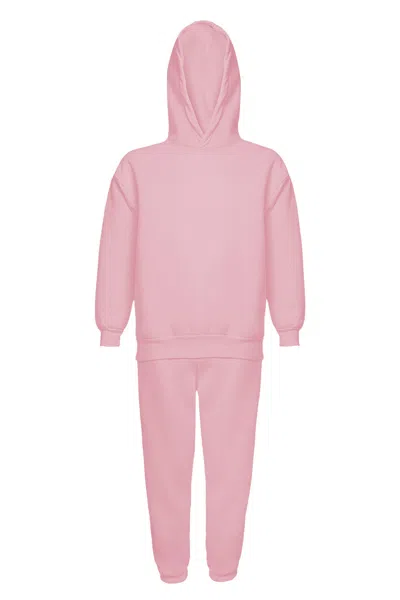 Snob Love Pink / Purple Hoodie & Jogger Trousers Set - Pink In Pink/purple