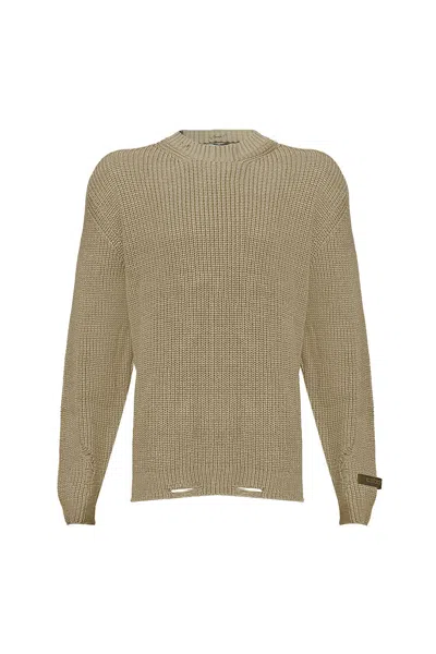 Snob Love Women's Brown Chic Knitwear Sweater - Beige