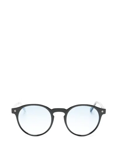 Snob Round-frame Glasses In Black