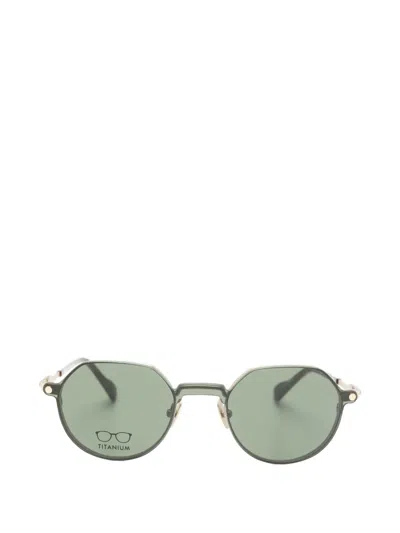 Snob Round-frame Glasses In Brown