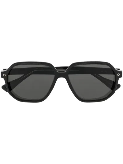 Snob Targa Geometric-frame Sunglasses In Schwarz