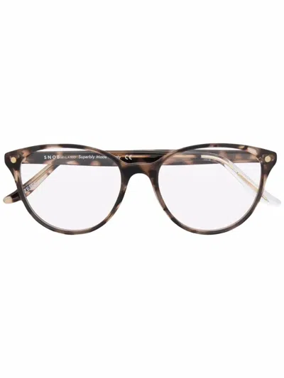 Snob Two-way Tortoiseshell Glasses In Black