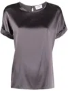 Snobby Sheep Silk Crewneck Shirt In Grey