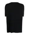 Snobby Sheep Short-sleeved Cotton T-shirt In Black