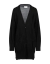 Snobby Sheep Woman Cardigan Black Size 10 Silk, Cashmere