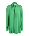 Snobby Sheep Woman Cardigan Green Size 6 Silk, Cashmere